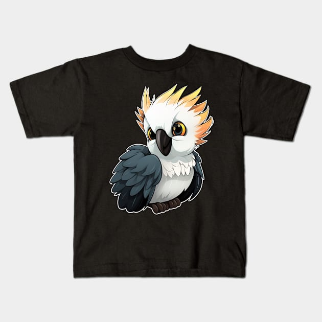 Colorful Cockatoo - Parakeet Macaws Parrot Kids T-Shirt by fromherotozero